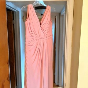 Long pink gown